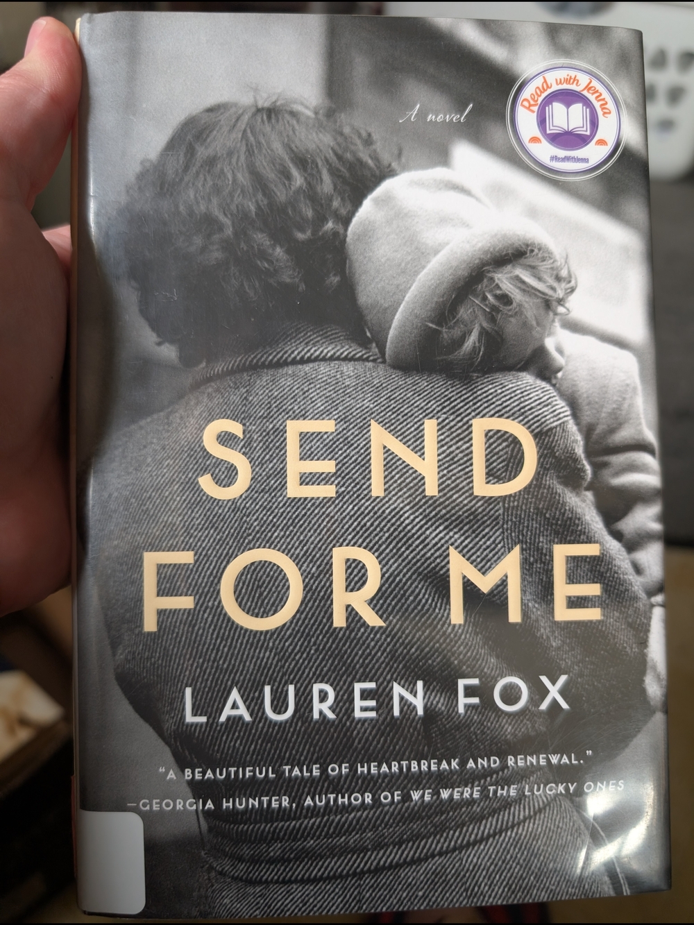 Send For Me by Lauren Fox - Black & Cream Hardcover Novel